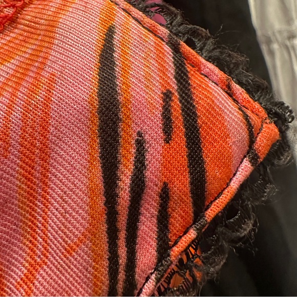 Vintage 70s/80s Mr. Stan Peacock Feather Print Button Down Woven Rayon Blend L - Picture 3 of 15